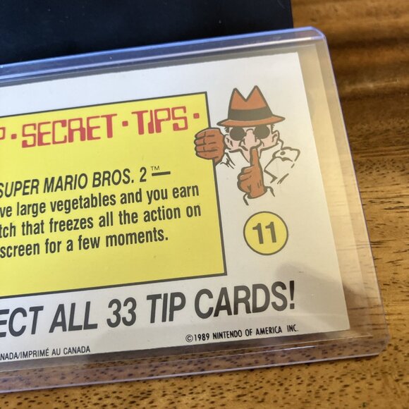 1989 Topps Nintendo Game Packs Super Mario Bros Sticker #11 - Picture 7 of 7